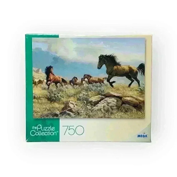 Mega Puzzle Collection "Distant Thunder Horse" 750 Piece Jigsaw Puzzle SEALED - Picture 1 of 6